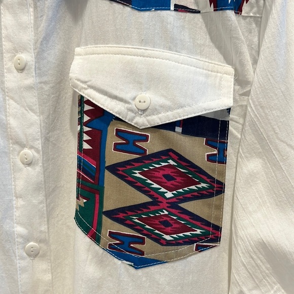 NWT Vintage Tapestry Southwestern Button Down Shirt - Picture 5 of 12